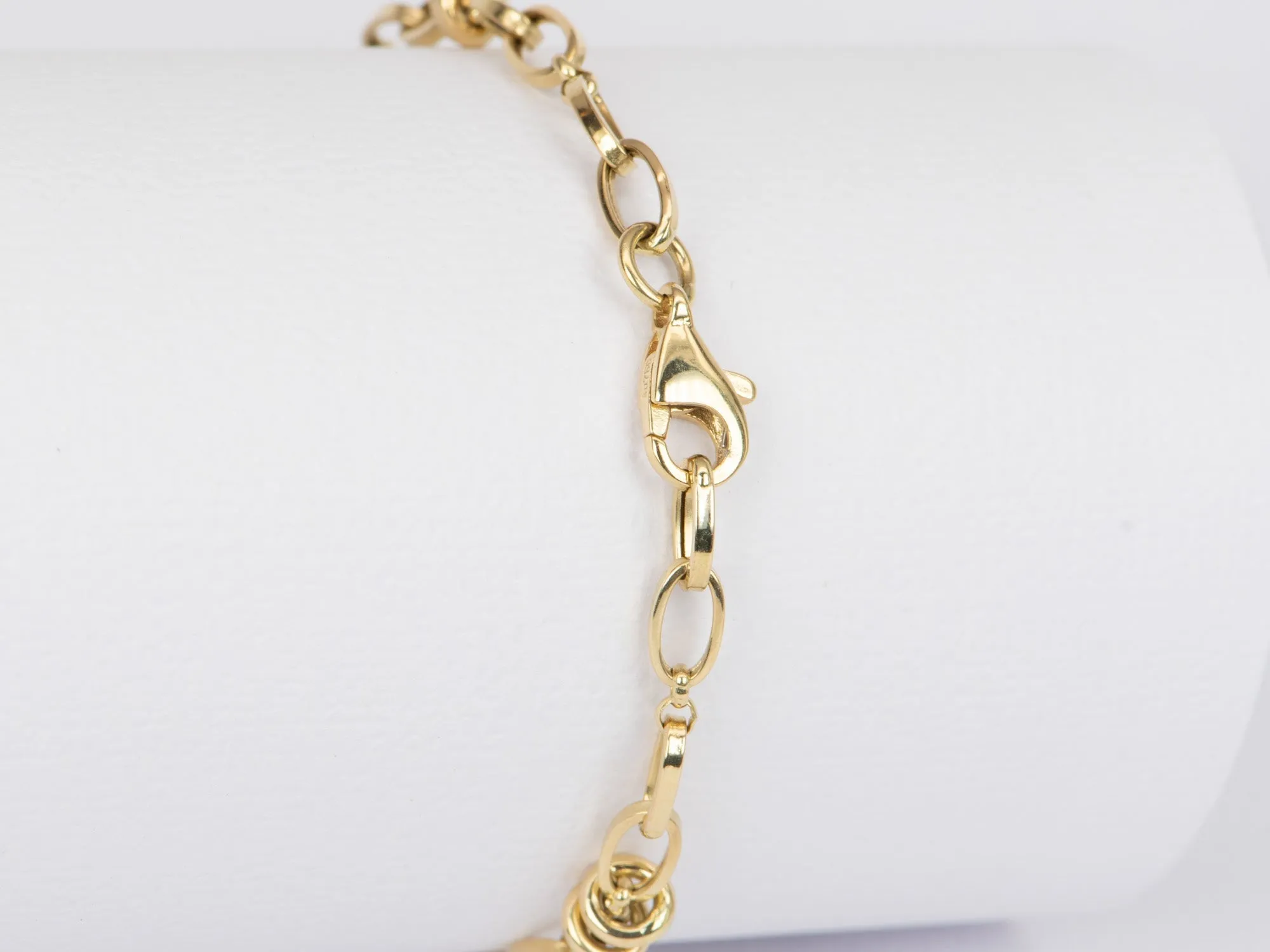 18K Gold Specialty Chain Bracelet 6.5 3.09g for Small Wrist R2051