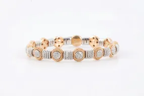 7.5 18k Two-Tone Gold 1.35tcw Diamond Bracelet (39.25g.)