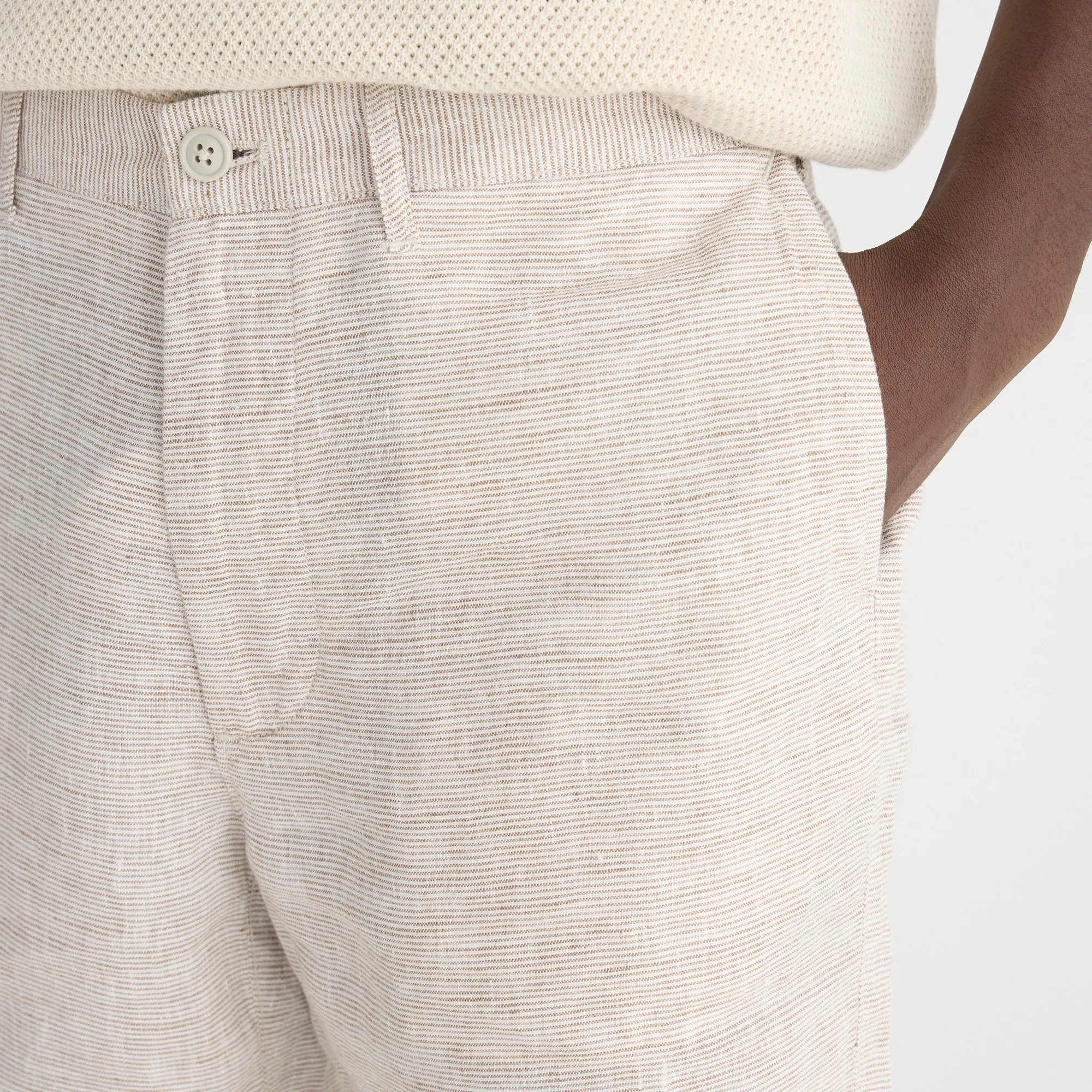 9" linen short