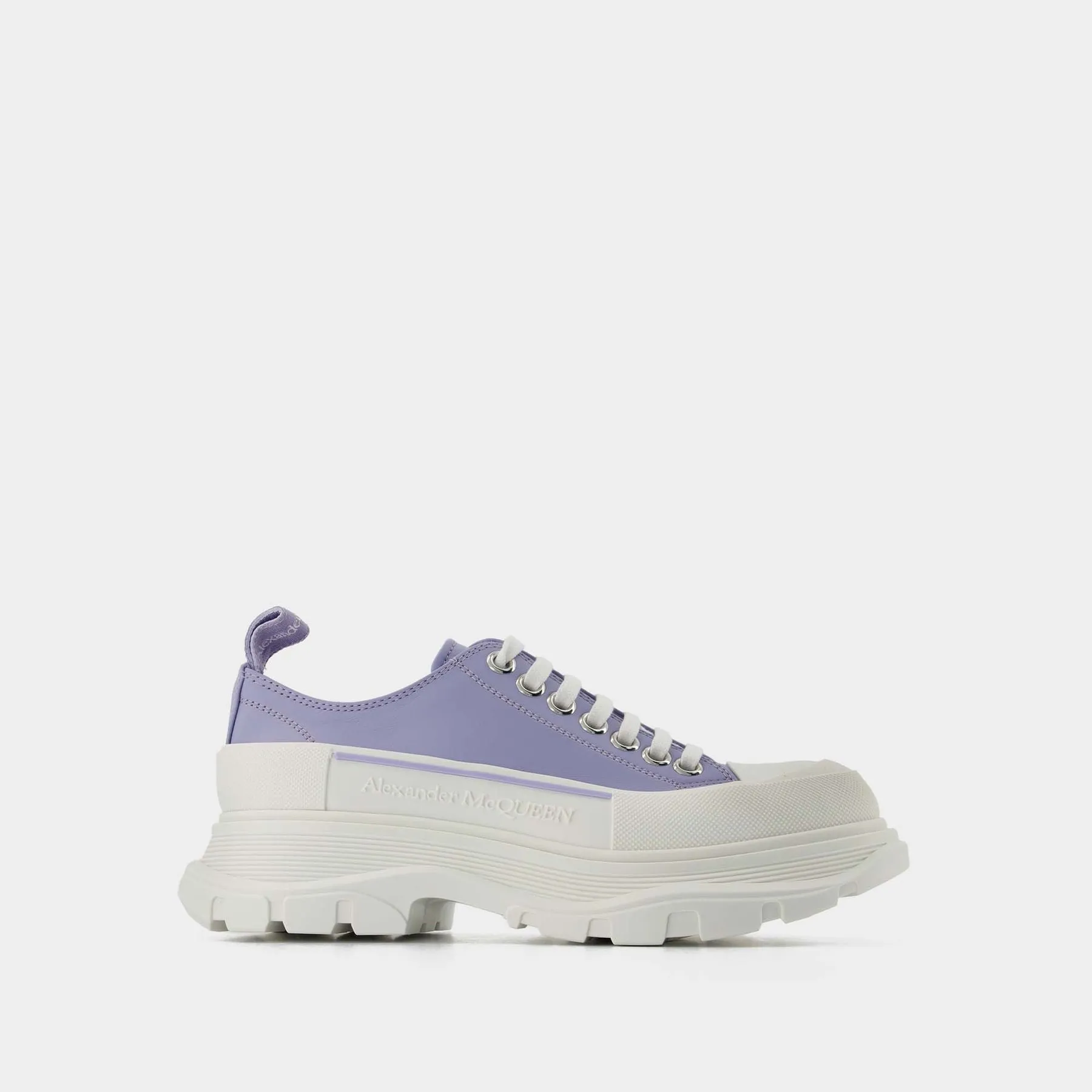 Alexander McQueen  Tread Slick Sneakers - Alexander Mcqueen - Lilac/White - Leather