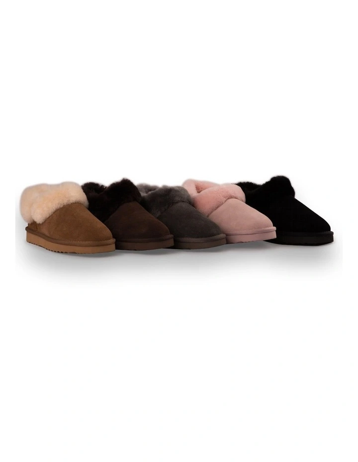 Ankle Wool Slipper in Black