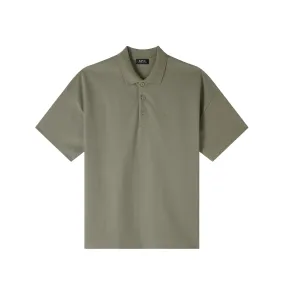 A.P.C. ANTOINE POLO SHIRT, Light Kaki 