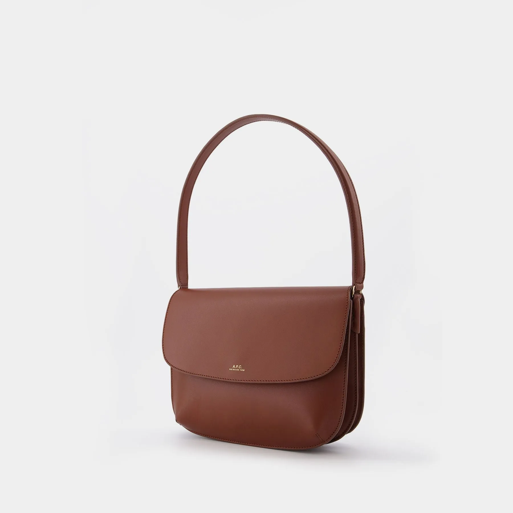 A.P.C.  Sarah Shoulder Bag - A.P.C. - Leather - Hazelnut