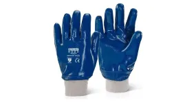 Beeswift Nitrile K/W F/C H/W Gloves Blue (Box 10) | Work & Wear Direct