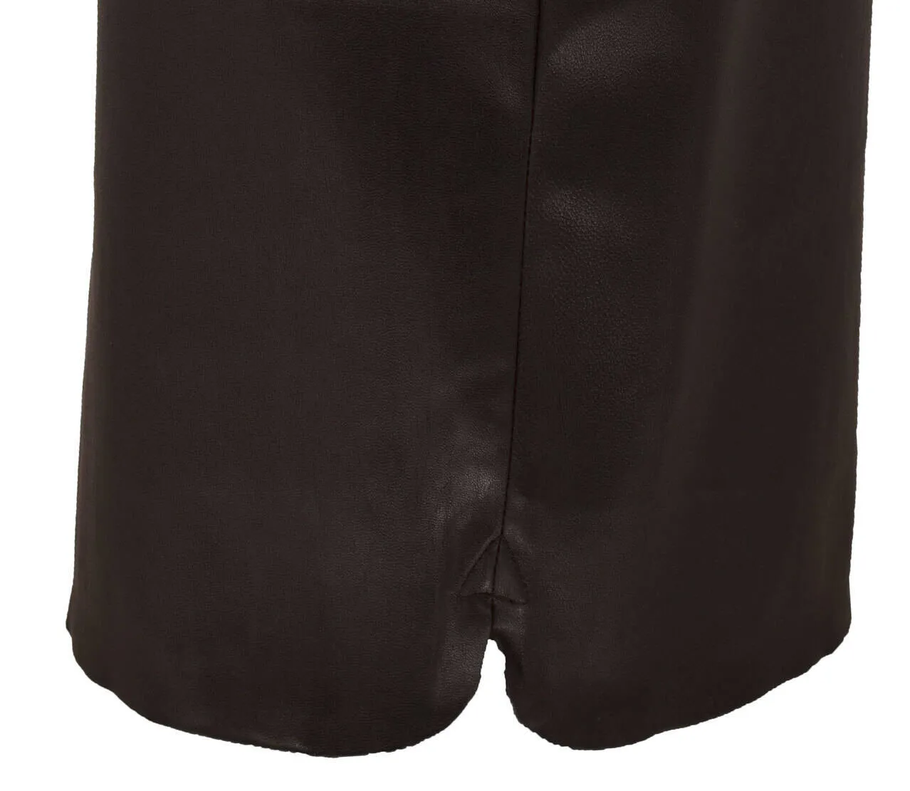 Black carlotta leather skirt