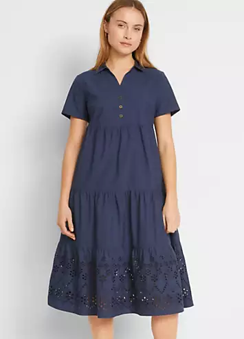 Broderie Tunic Dress by bonprix | Look Again