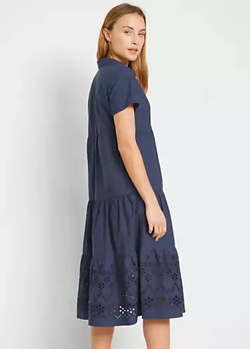 Broderie Tunic Dress by bonprix | Look Again