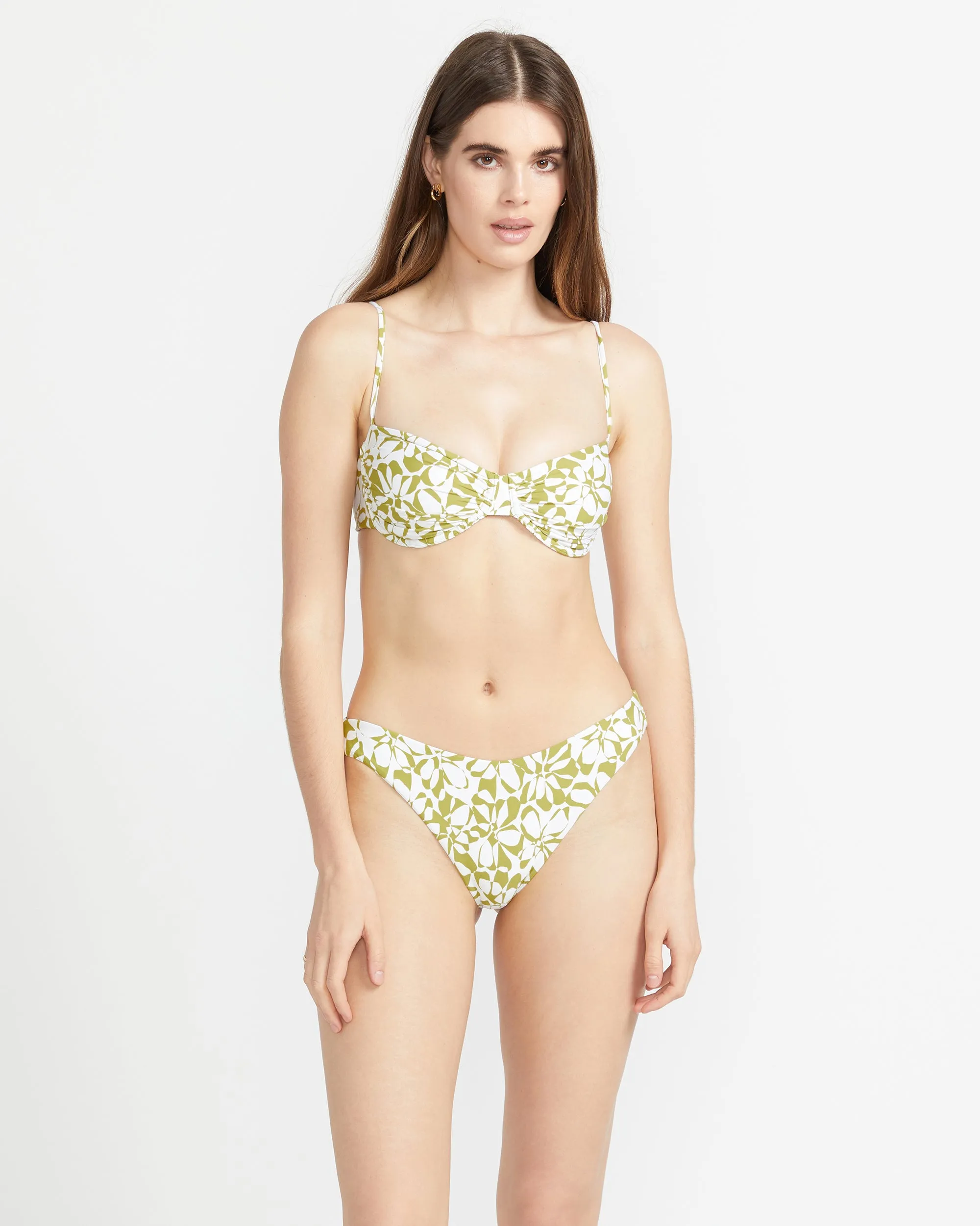 Carefree Cheekini Bikini Bottom - Shadow Lime