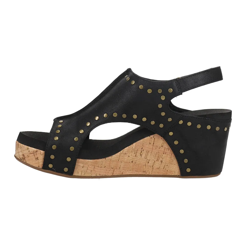 Carley Studded Wedge Sandals