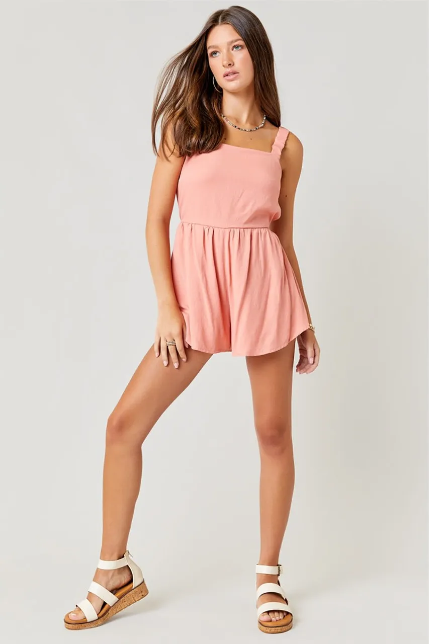 Cate Open Back Romper