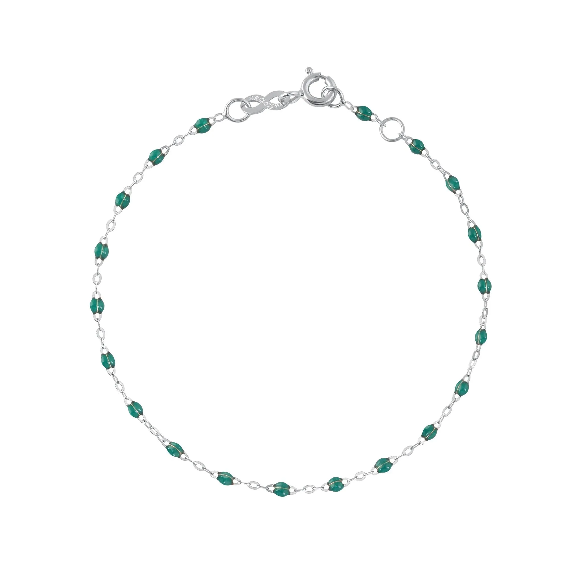 Classic Gigi Emerald bracelet, White Gold, 6.7