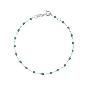 Classic Gigi Emerald bracelet, White Gold, 6.7