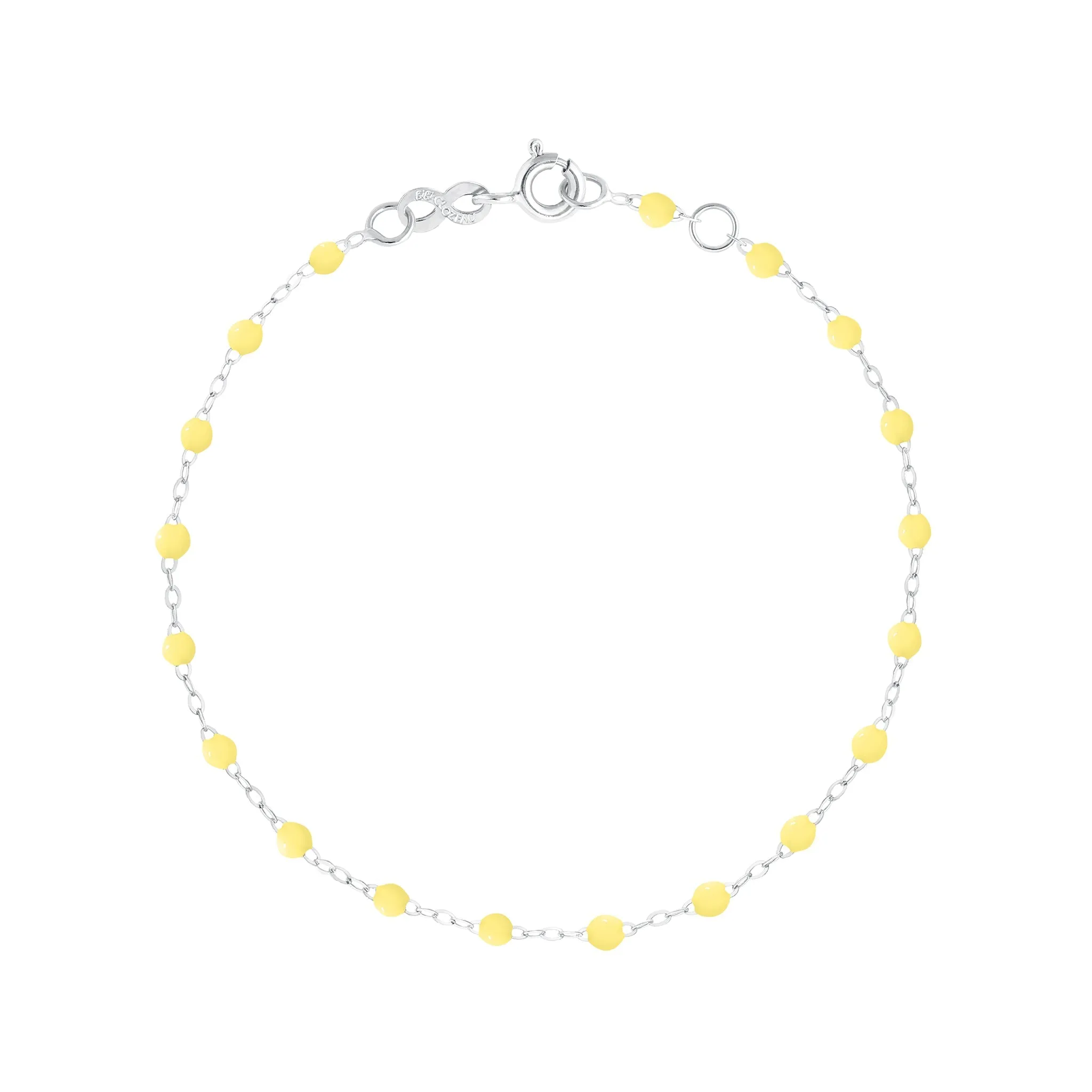 Classic Gigi Mimosa Bracelet, White Gold, 7.5