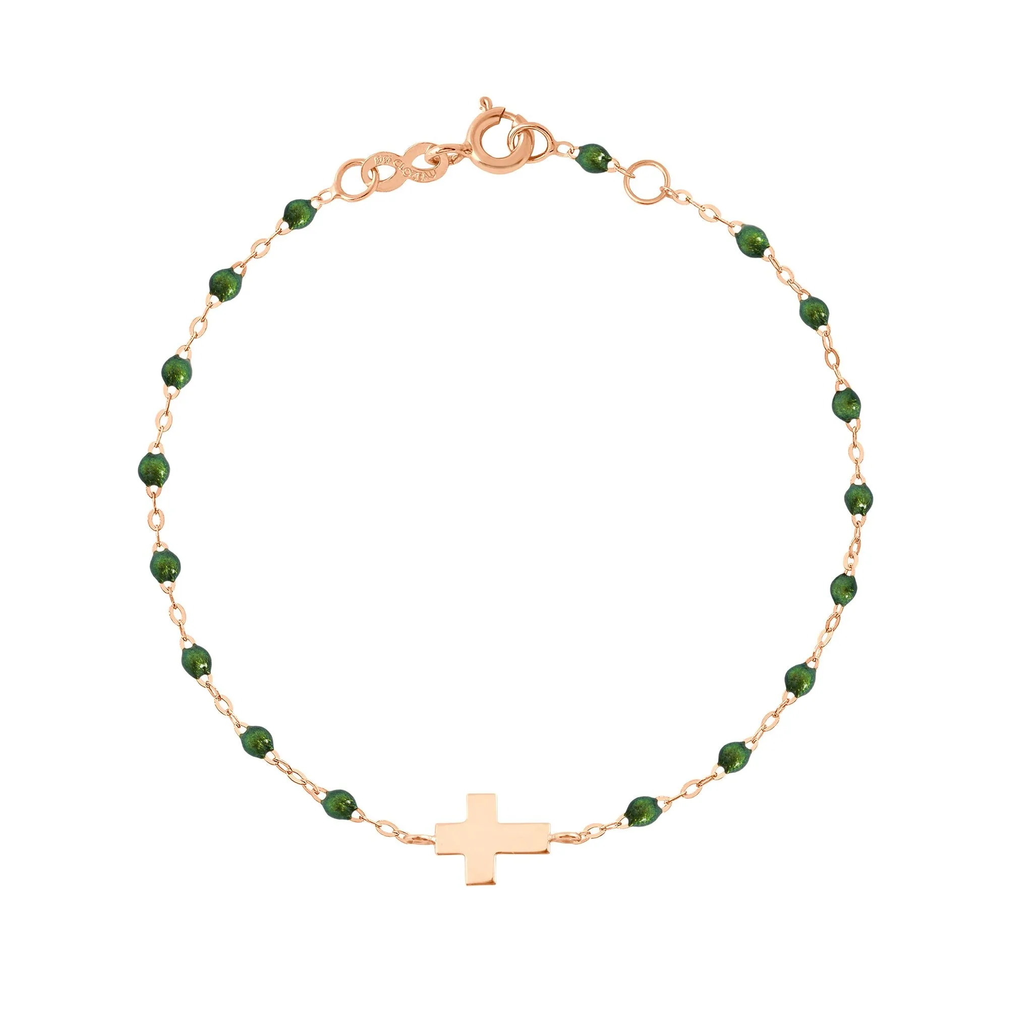 Classic Scarab Charm Bracelet, Rose Gold, 6.7