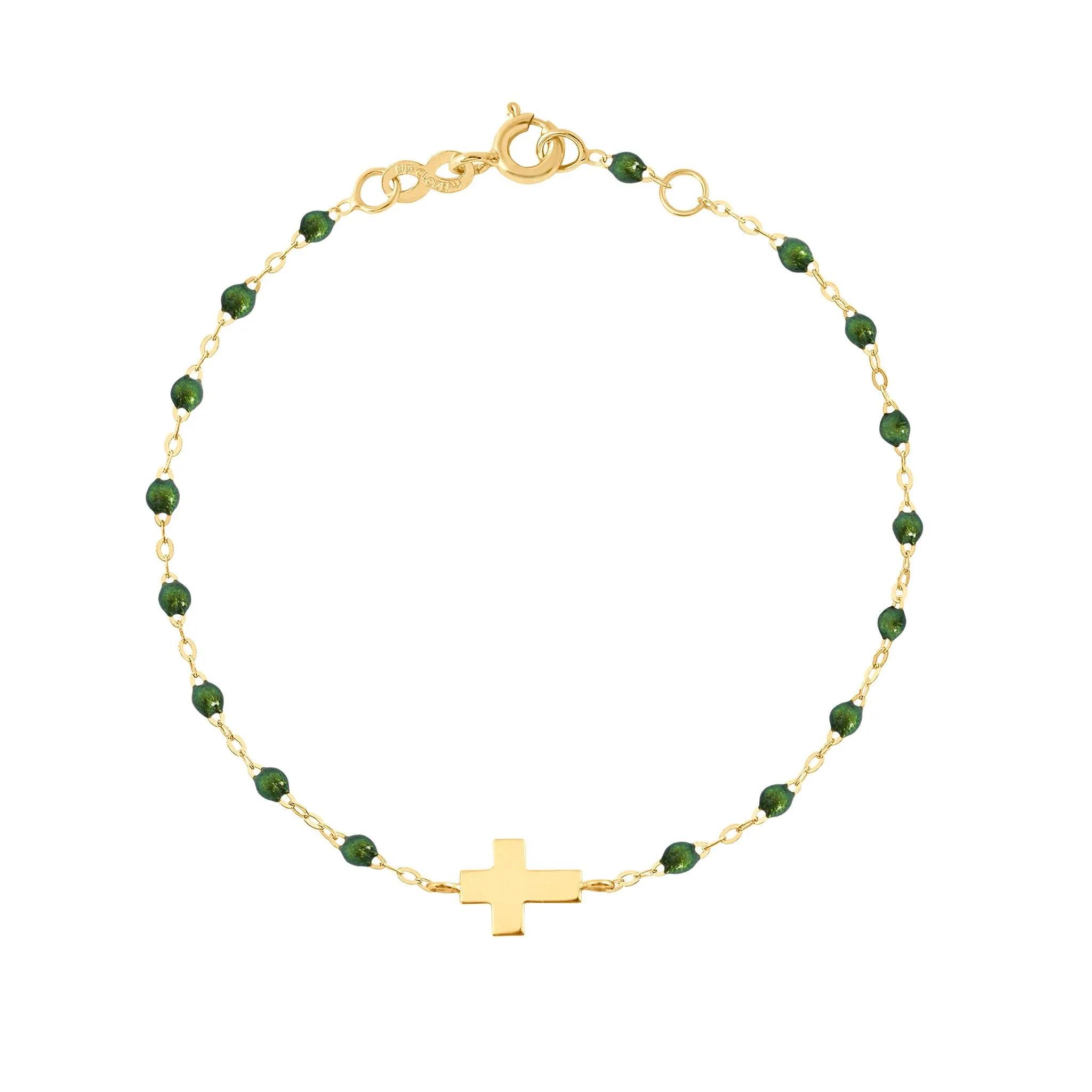 Classic Scarab Charm Bracelet, Yellow Gold, 6.7