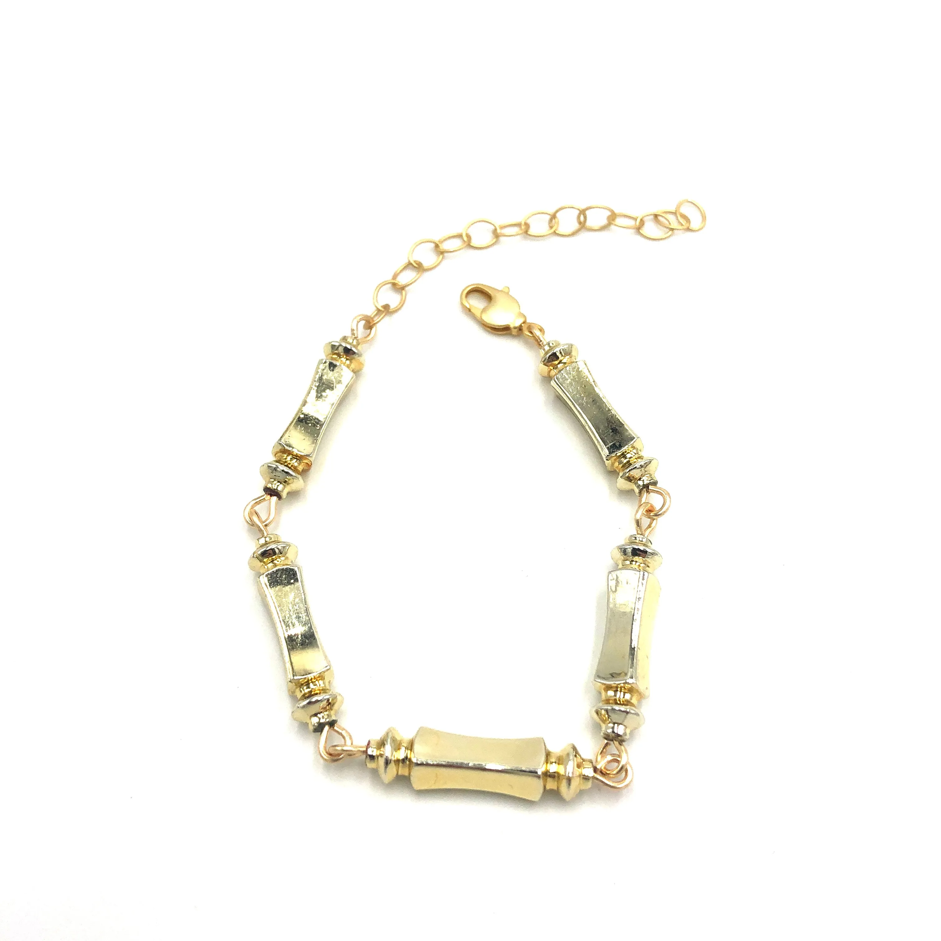 Column Gold Fluted Betsy Bracelet