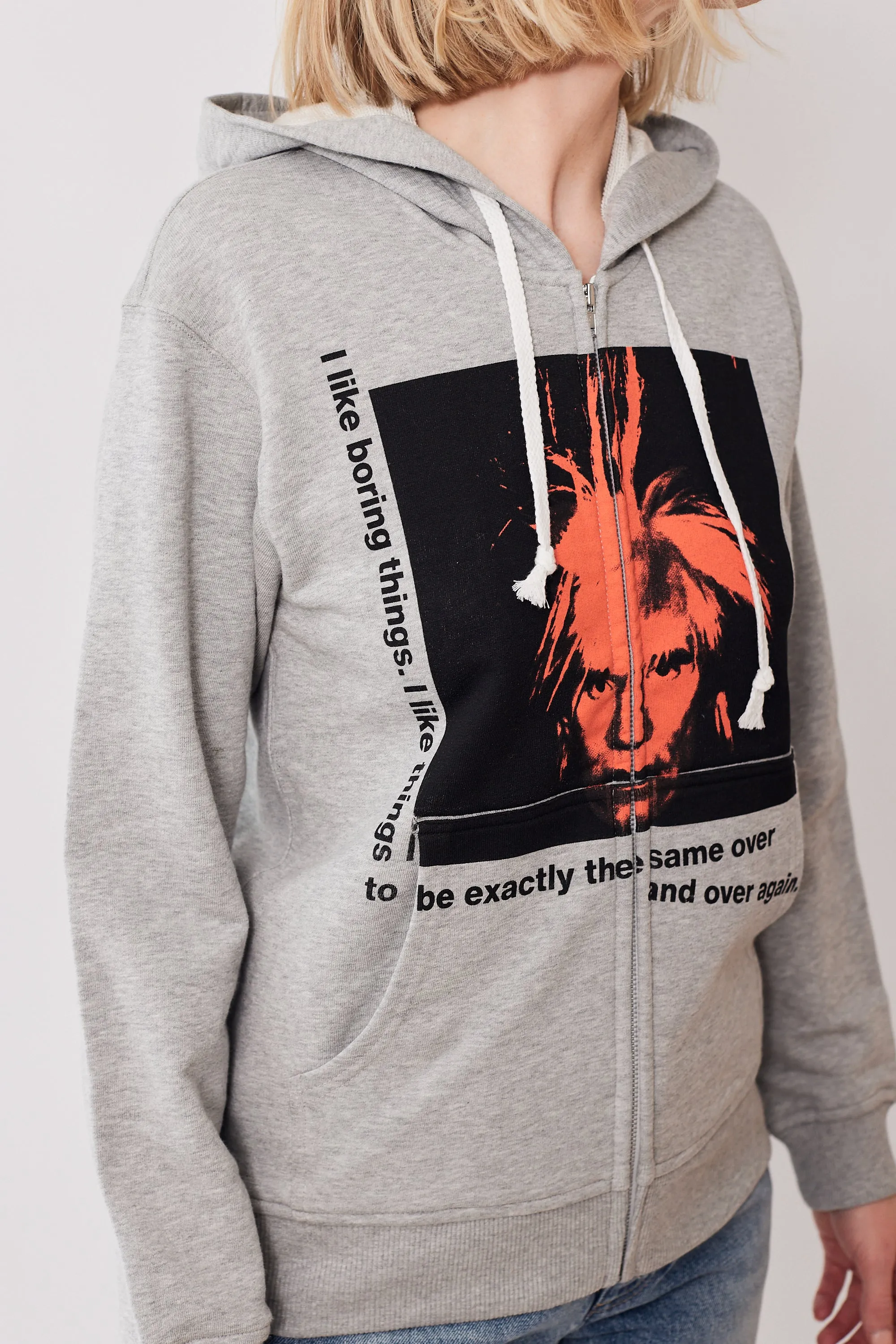 Comme des Garons Mens Andy Warhol Boring Things Hoodie