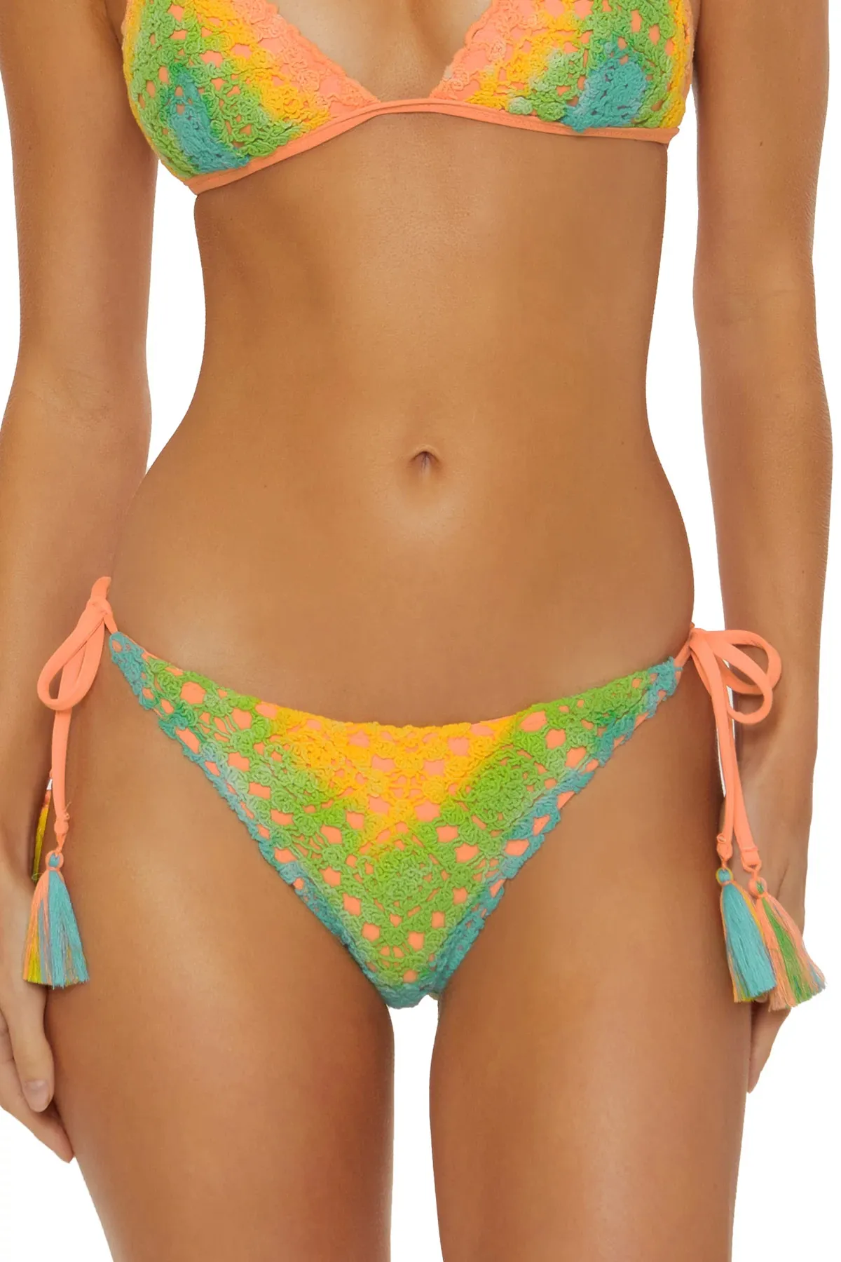 Crochet Tie Side Brazilian Bikini Bottom