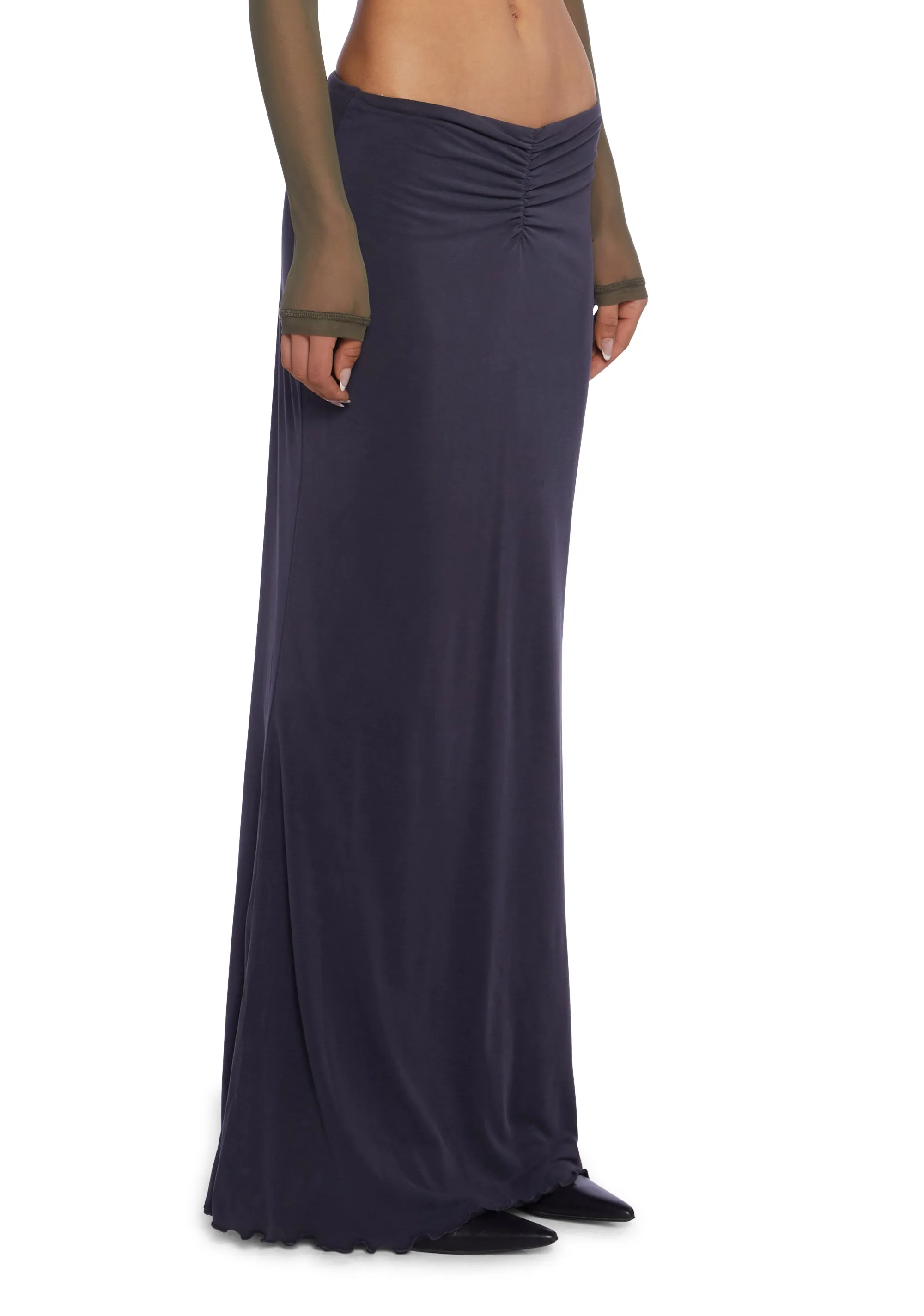 Cupro Maxi Skirt-