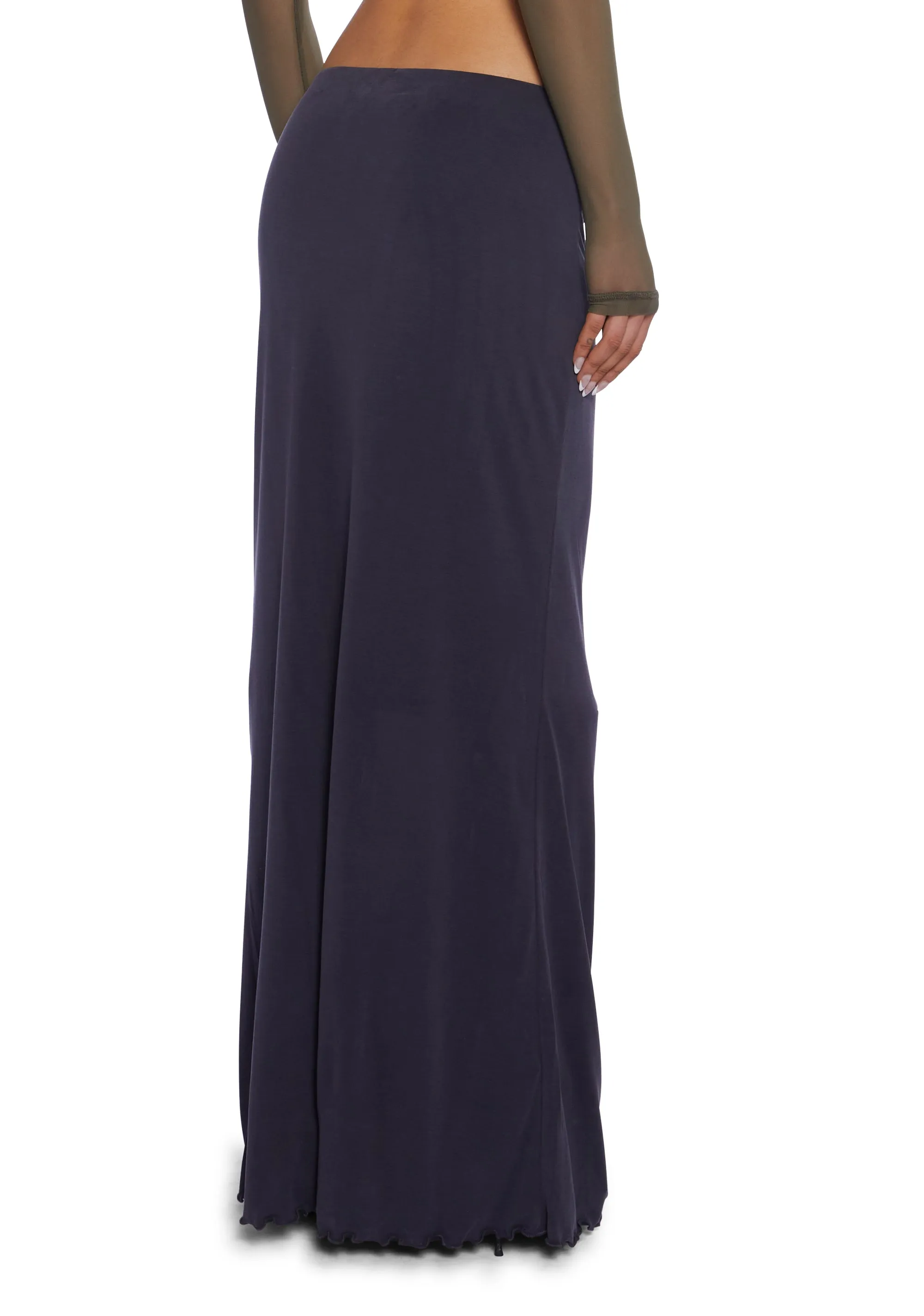 Cupro Maxi Skirt-