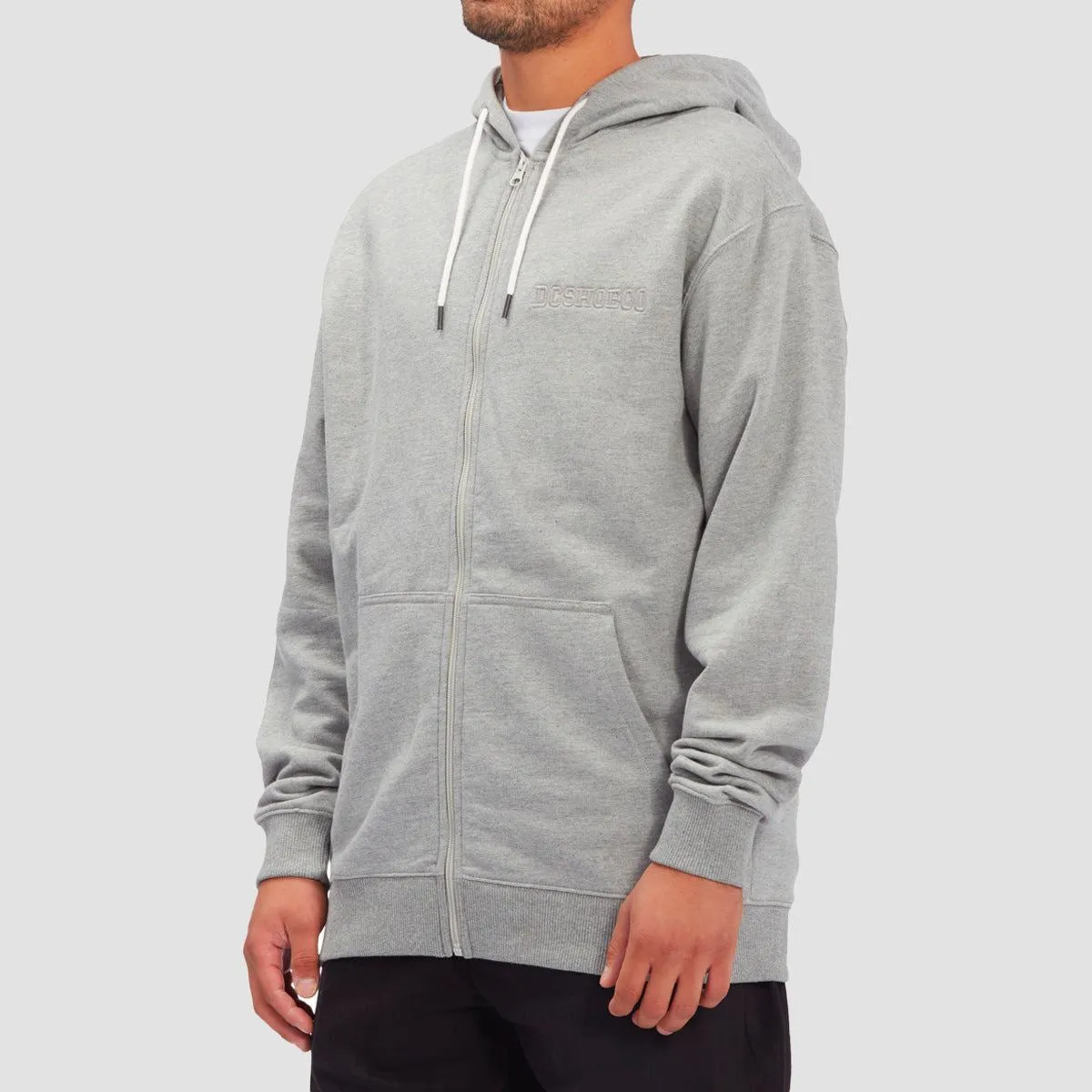 DC Riot 2 Zip Hoodie Medium Grey Heather