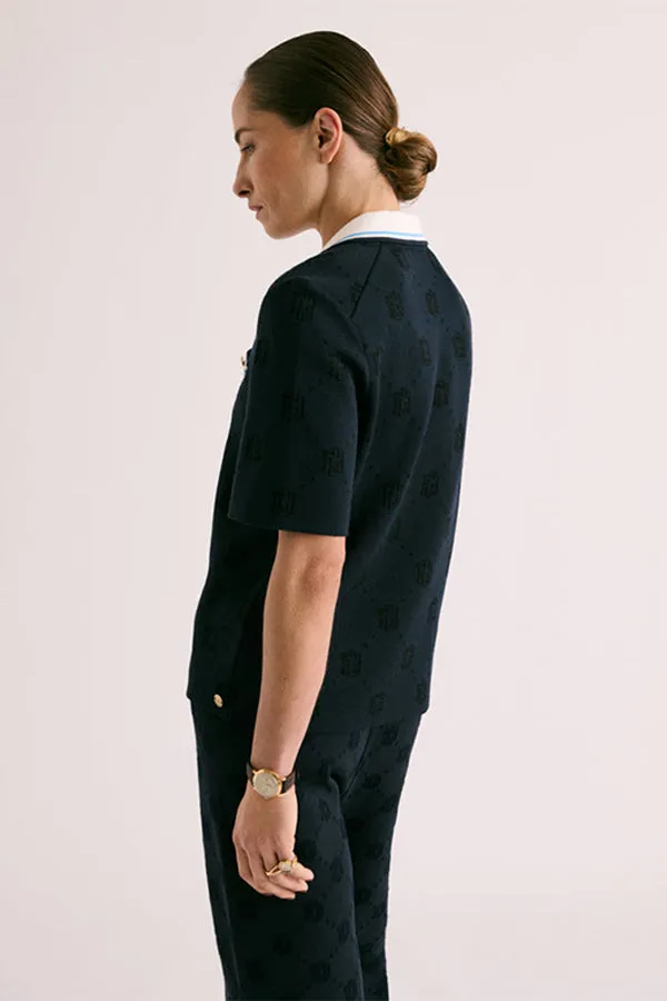 Devernois ABBAYE JACQUARD KNIT POLO