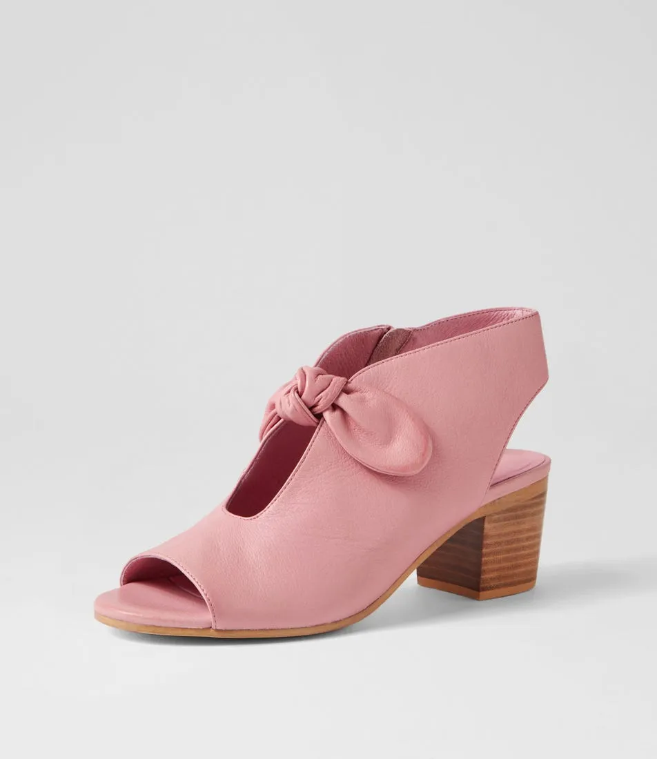 DJANGO & JULIETTE Banana Lrg Pretty Pink Leather Sandals