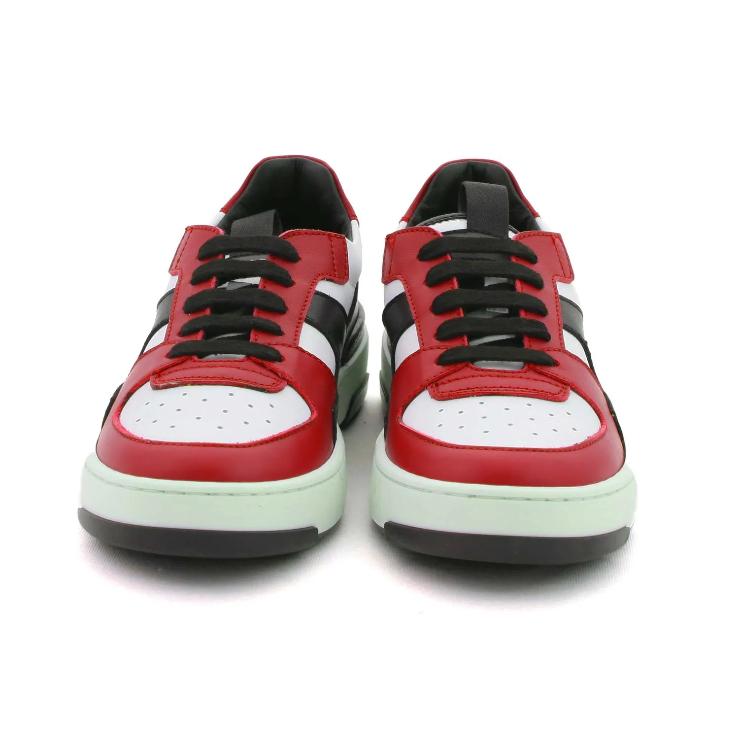 Dsquared2 Unisex D2 Icon Red Sneakers For Kids And Teen