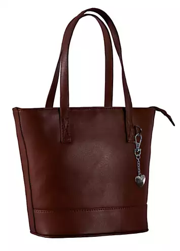 Elettra Brown Leather Bucket Grab Bag by Storm London | Look Again