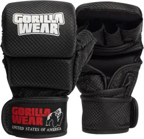 Ely MMA Sparring Gloves - Black/White - M/L Gorilla Wear