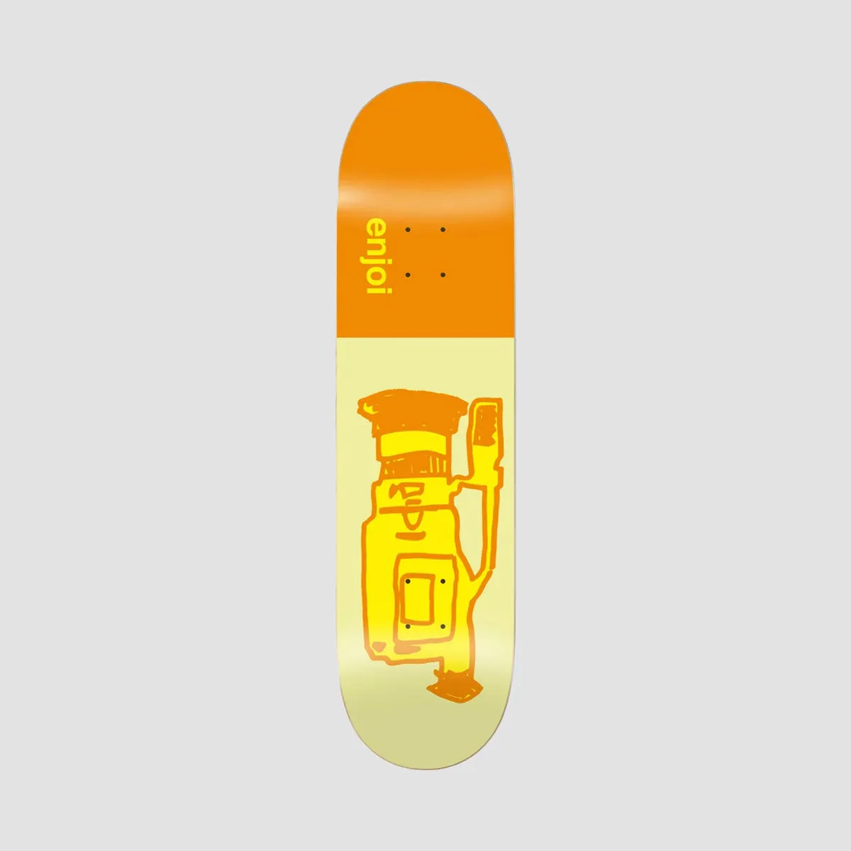 Enjoi Glitch R7 Skateboard Deck Orange - 8.25"