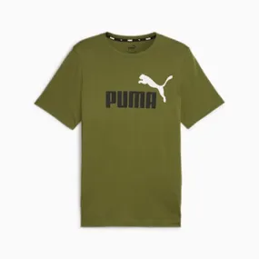 Essentials+ 2 Colour Men's Logo Tee | Olive Green | PUMA Shop All Puma | PUMA 