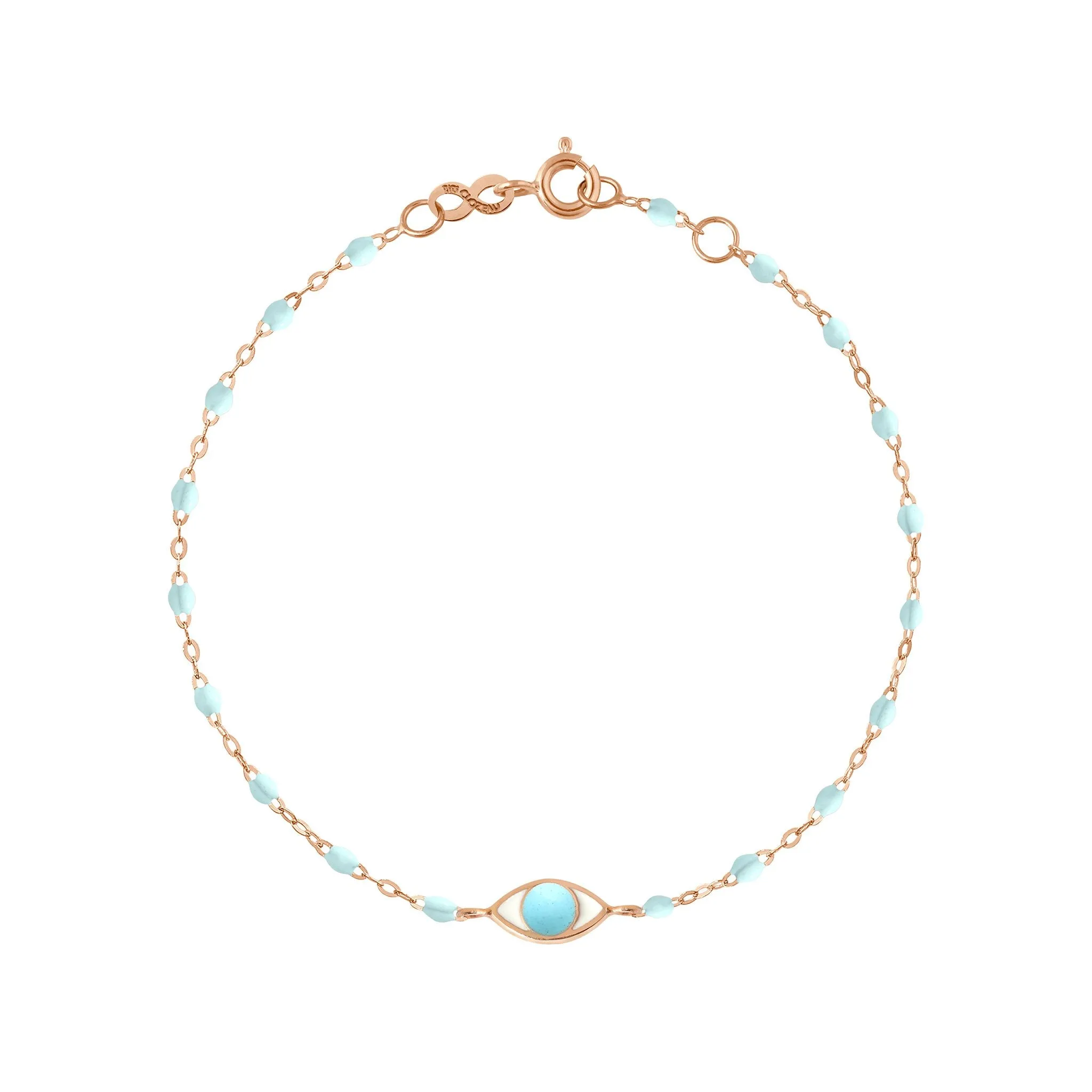 Eye Classic Gigi Baby Blue bracelet, Rose Gold, 6.7