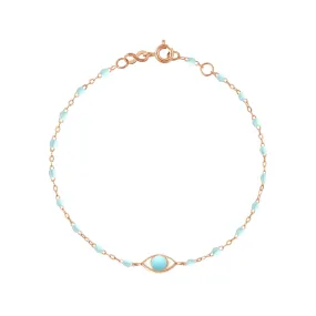 Eye Classic Gigi Baby Blue bracelet, Rose Gold, 6.7