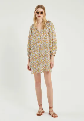 Fish Print Short Tunic Dress