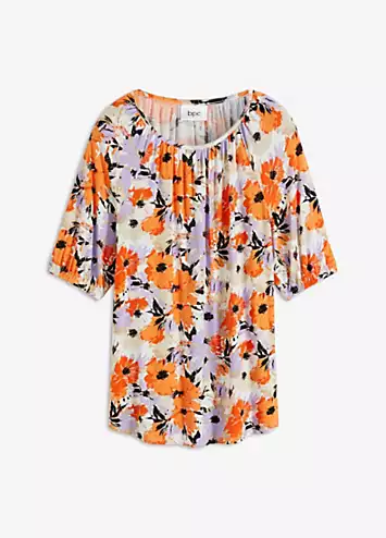 Floral Print Jersey Tunic by bonprix | Look Again