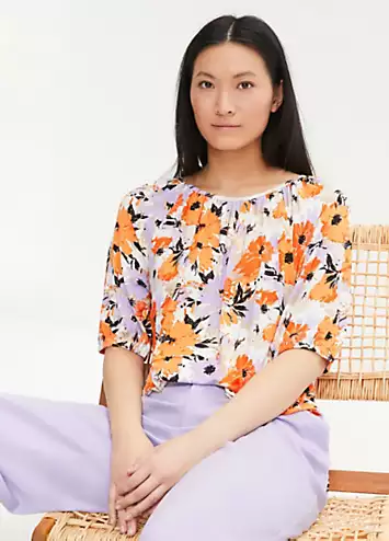 Floral Print Jersey Tunic by bonprix | Look Again