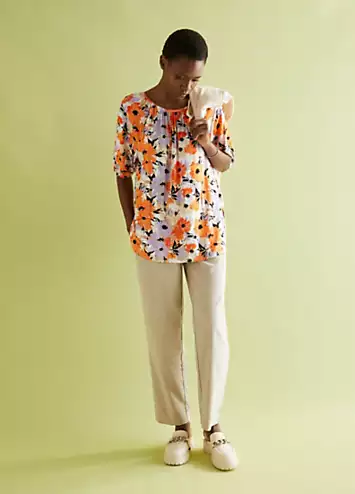 Floral Print Jersey Tunic by bonprix | Look Again