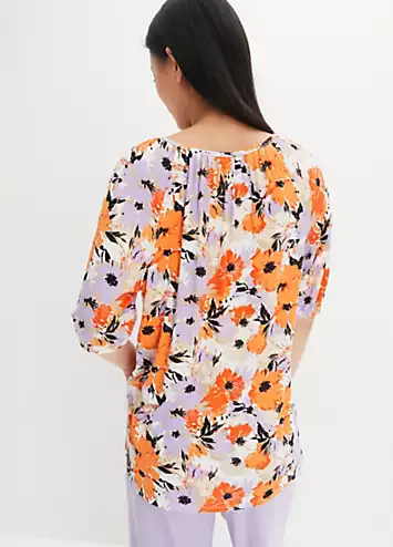 Floral Print Jersey Tunic by bonprix | Look Again