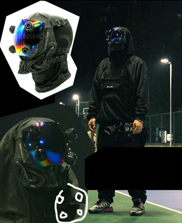 Fluo Cyberpunk Helmet