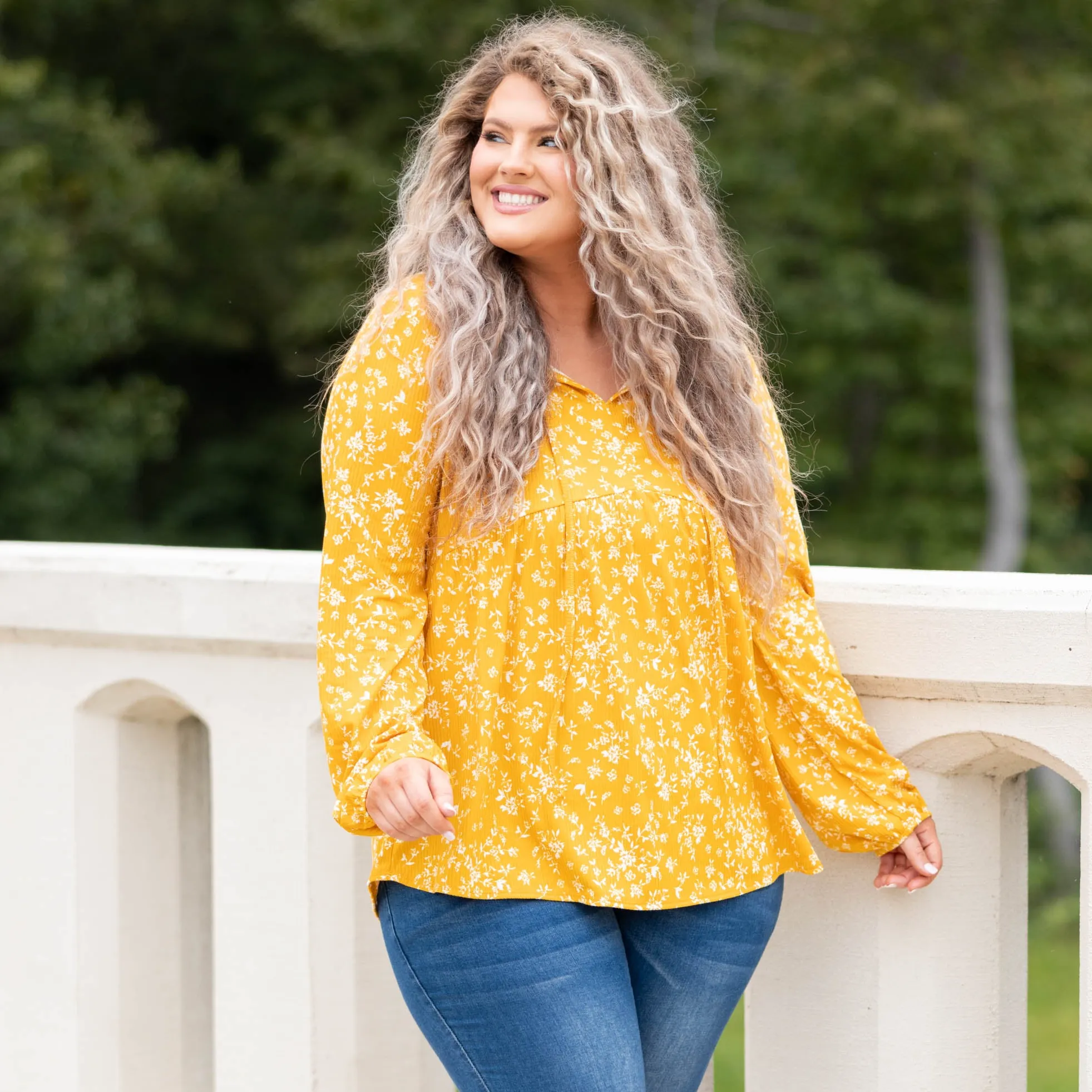 Forever and Always Tunic, Mustard