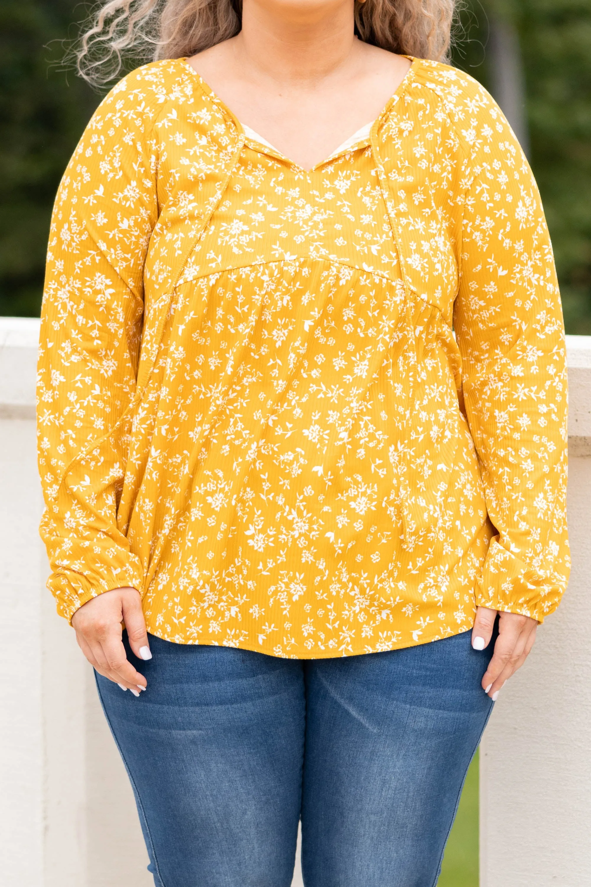 Forever and Always Tunic, Mustard