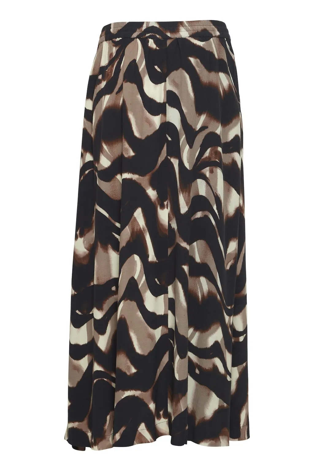 Fransa Wave Skirt Otter