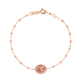 Fuchsia Rose Bracelet, Rose Gold, 6.7