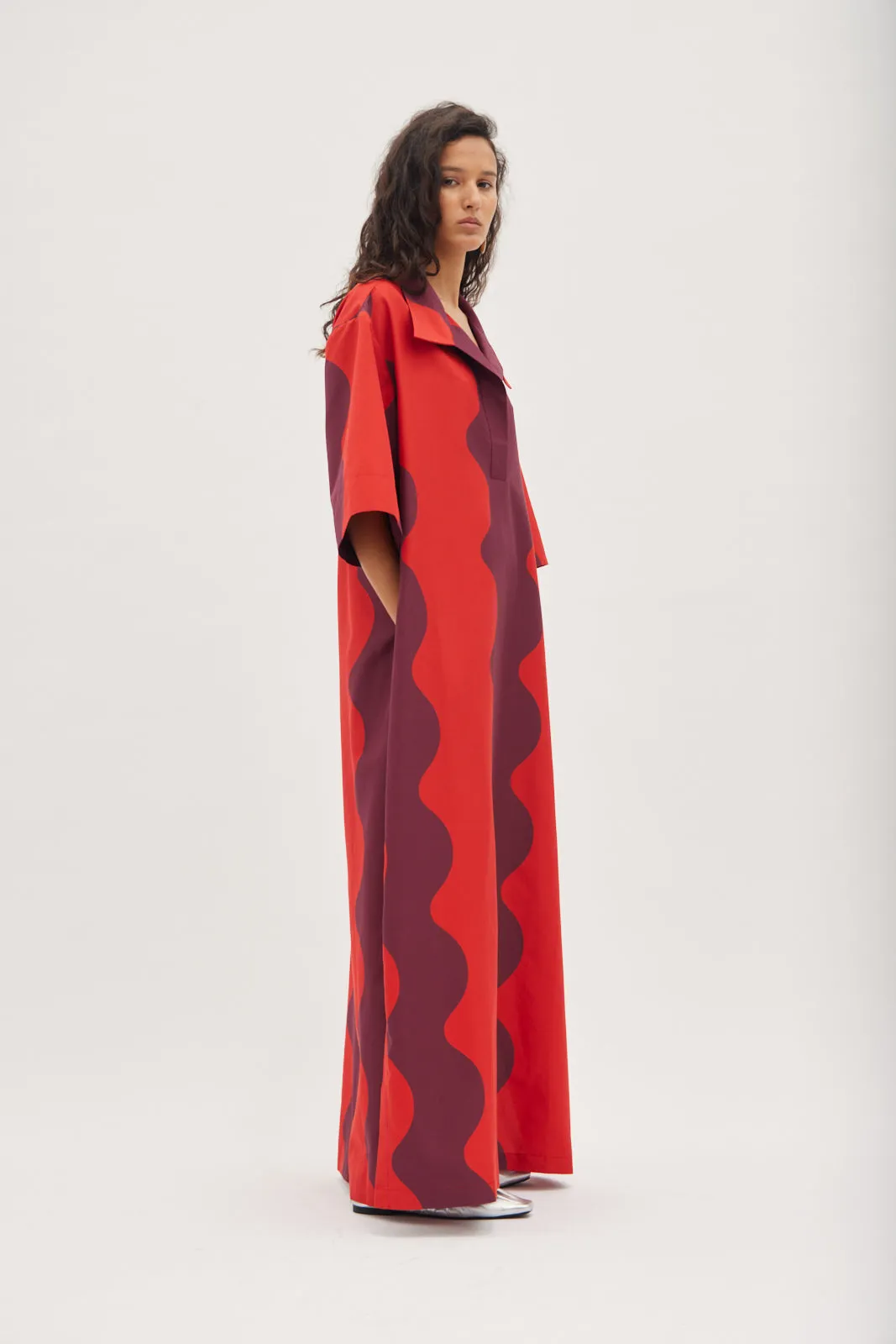  Gary Bigeni      Dantas Maxi Tunic Dress - Sonic 