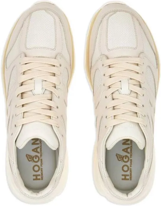 Hogan lace-up leather sneakers White