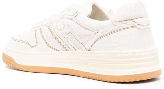 Hogan panelled low-top sneakers Neutrals