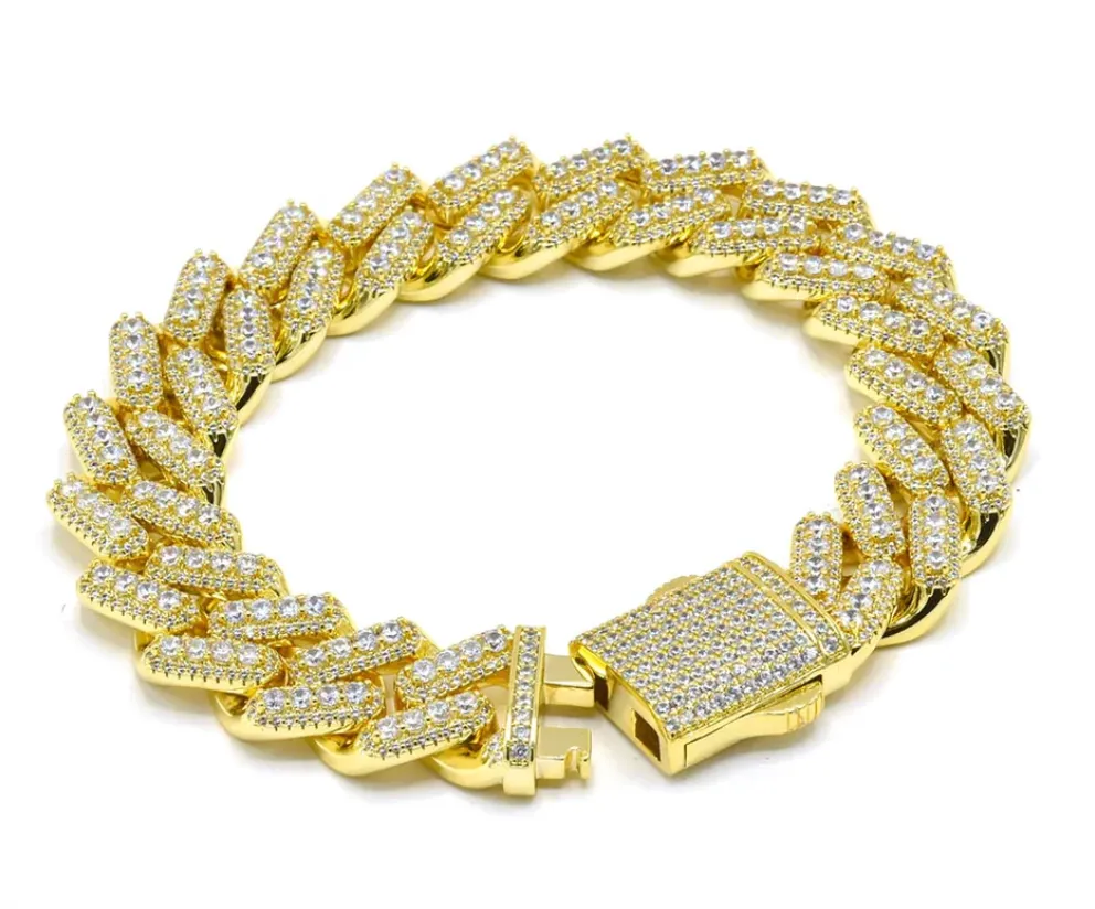 Iced Miami Cuban Bracelet 15mm