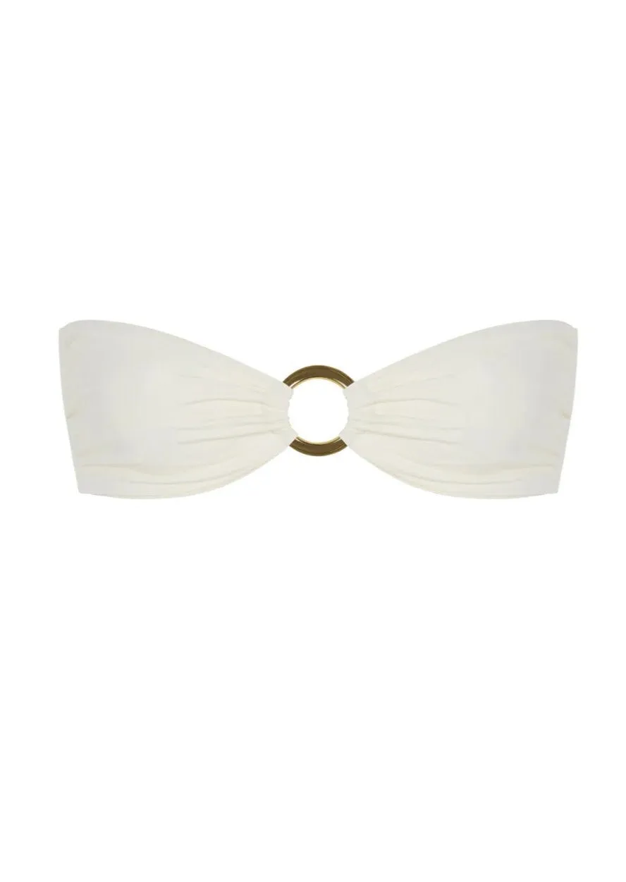 Ivory Bandeau Bikini Top Acapulco