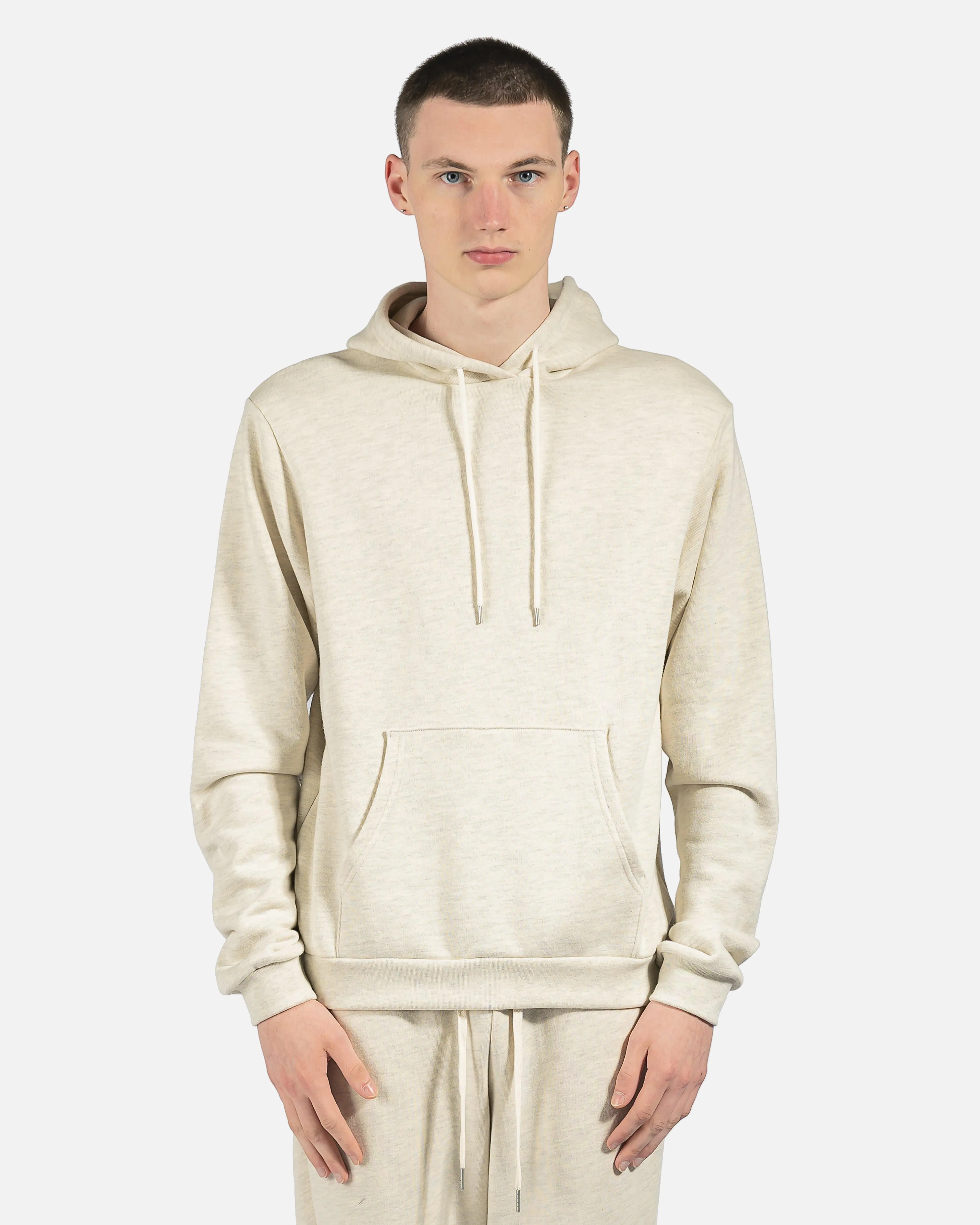 John Elliott Beach Hoodie in Heather Oatmeal